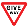 Jazz Triangle Sign Plate 300mm Centres - Give Way Inverted - 900mm
