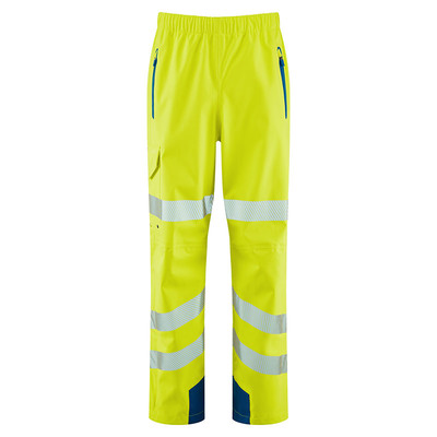 Leo Lundy 20K Waterproof Breathable Hi-Vis Yellow Overtrousers