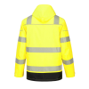 Portwest PW367 Waterproof Breathable Hi-Vis Yellow/Black 5-in-1 Jacket - XL
