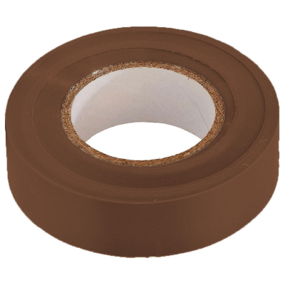 PVC Insulation Tape Brown - 19mm x 33 Metres