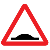 Jazz Triangle Sign Plate - Uneven Road - 1200 x 2mm