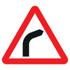 Jazz Triangle Sign Plate 300mm Centres - Bend Ahead - 750mm
