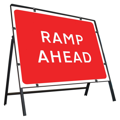 Jazz Sign Complete Clipped - Ramp Ahead - 1050 x 750mm