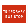 Jazz Sign Plate 300mm Centres - Temporary Bus Stop - 600 x 450mm