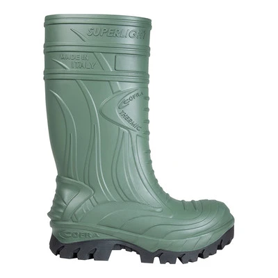 Cofra Thermix Metatarsal Safety Wellingtons - Green / Size 6