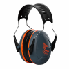 JSP Sonis Compact Low Profile Adjustable Ear Defenders Dark Grey / Orange - 32dB SNR