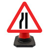 Hangman Triangle Sign Plate - Road Narrows N/Side - 750mm