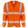 Jafco FR AS Hi-Vis Long Sleeve Waistcoat - Orange