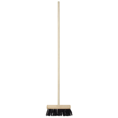 Broom with Handle - Poly 13 Inch Round Back