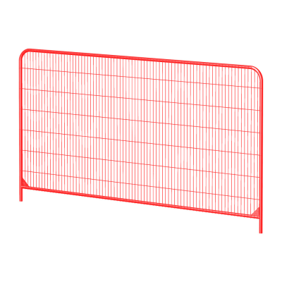 Heras Red Round Top Fencing Panel - 2 x 3.5 Metres