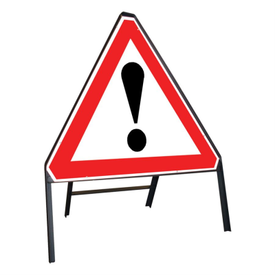 Jazz Triangle Sign Complete Riveted - Exclamation Mark - 750mm