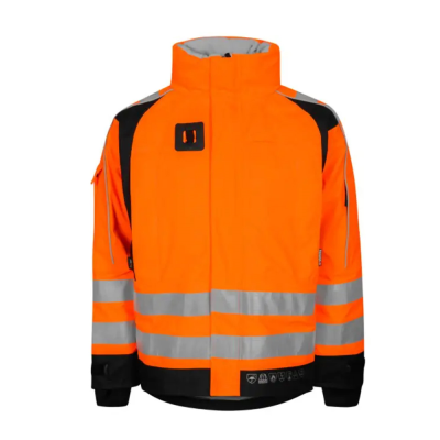 Lyngsoe ARC-LR18055 Rail FR AS Arc Waterproof Breathable Hi-Vis Orange Jacket - S