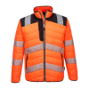 Portwest PW371 Rail Hi-Vis Orange/Black Baffle Jacket - S