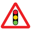 Jazz Triangle Sign Plate - Traffic Lights - 1200 x 2mm