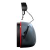 JSP Sonis 3 Helmet Mounted Ear Defenders Dark Grey / Red - 36dB SNR