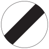 Jazz Circle Sign Plate 300mm Centres - National Speed Limit - 750mm