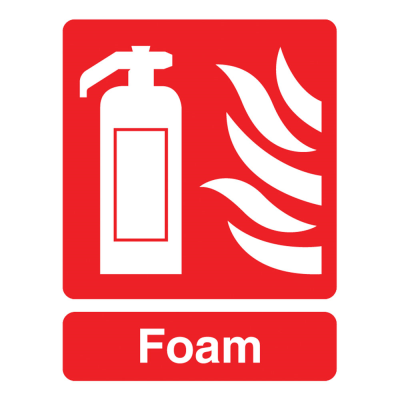 Fire Extinguisher Foam Sign - 95 x 220mm