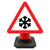 Hangman Triangle Sign Plate - Ice / Snow Symbol - 750mm