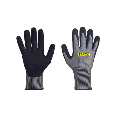 Jafco Dytec Sandy Nitrile Palm Safety Gloves - Cut Level F - Medium / Size 8