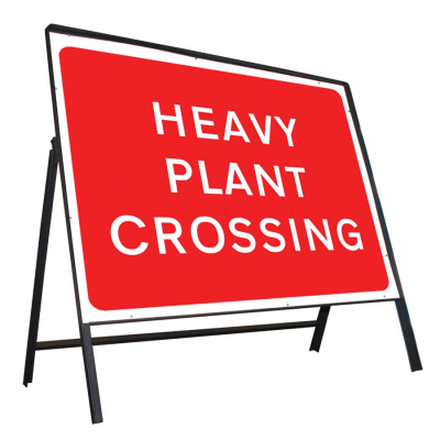 Jazz Sign Complete Riveted - Heavy Plant Crossing - 1050 x 750mm