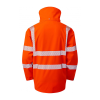 Leo Dartmoor 15K Waterproof Breathable Rail Hi-Vis Orange Bomber Jacket - M