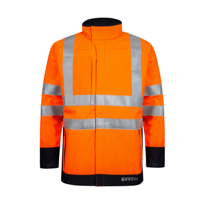 Lyngsoe ARC-LR20471 FR AS Arc Waterproof Hi-Vis Orange Softshell Jacket - S