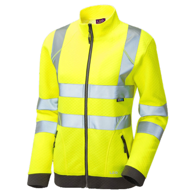 Leo Hollicome Women's EcoViz Hi-Vis Zipped Sweatshirt - Yellow