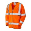 Leo Shirwell Rail Hi-Vis Orange Long Sleeved Waistcoat - S