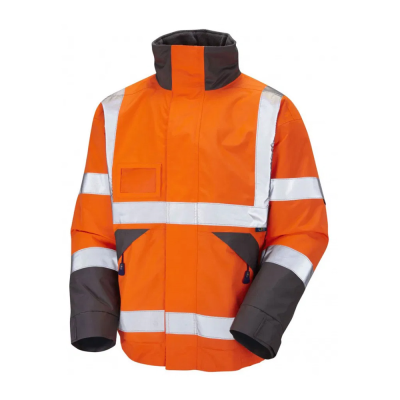 Leo Bickington 4K Waterproof Rail Hi-Vis Orange Superior Bomber Jacket - 2XL