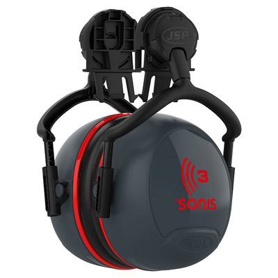 JSP Sonis 3 Helmet Mounted Ear Defenders - 36dB SNR