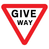 Jazz Triangle Sign Plate - Give Way Inverted - 750 x 2mm