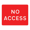 Jazz Sign Plate - No Access - 1050 x 750 x 2mm