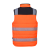Portwest PW374 Rail Hi-Vis Reversible Orange/Black Bodywarmer - M