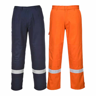 Portwest FR26 Bizflame FR AS Arc Trousers - Navy / Regular Leg / S - 30-32"