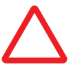 Jazz Triangle Sign Plate 300mm Centres - Blank - 750mm