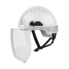 JSP EVO5 Olympus Linesman Safety Helmet with EVOGuard C5-MAX Visor - White