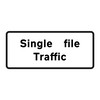 Bilingual Jazz Supplement Plate 300mm Centres - Single File Traffic  - 860 x 360mm