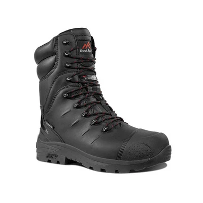 Rock Fall Monozonite RF540 High Leg Internal Metatarsal Black Safety Boots