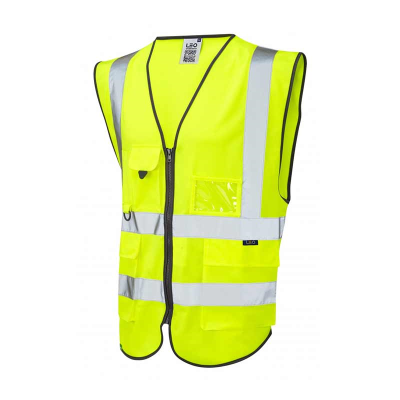 Leo Lynton Hi-Vis Yellow Superior Waistcoat - XS
