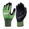 Skytec TRC715 Tricolore Nitrile Foam Green Safety Gloves - Cut Level E - XL / Size 10