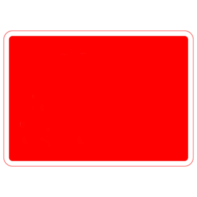 Jazz Sign Plate 300mm Centres - Special White on Red - 1050 x 750mm