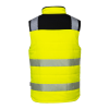 Portwest PW374 Hi-Vis Reversible Yellow/Black Bodywarmer - M