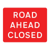 Jazz Sign Plate - Road Ahead Closed - 1050 x 750 x 2mm