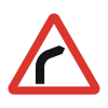 Jazz Triangle Sign Plate 300mm Centres - Bend Ahead - 750mm