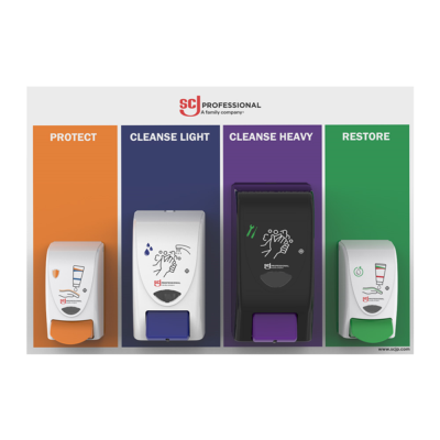 Deb Skin Safety Centre Board - 4 Dispensers