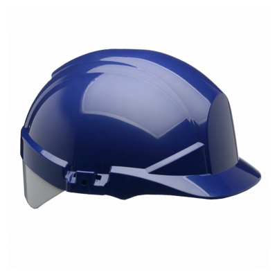Centurion Reflex Vented Wheel Ratchet Safety Helmet - Blue / Silver