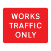 Jazz Sign Plate - Works Traffic Only - 1050 x 750 x 2mm