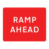 Jazz Sign Plate - Ramp Ahead - 1050 x 750 x 2mm