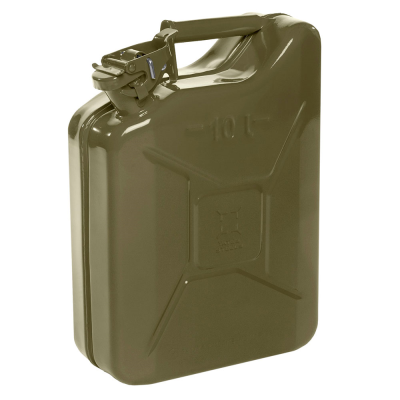 Green Metal Fuel Can - 10 Litre