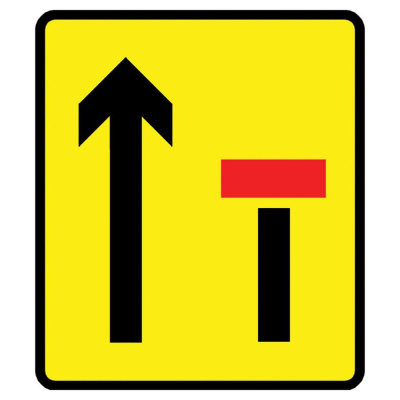 Jazz Sign Plate - 2 Lane Closure - 1000 x 1125 x 2mm